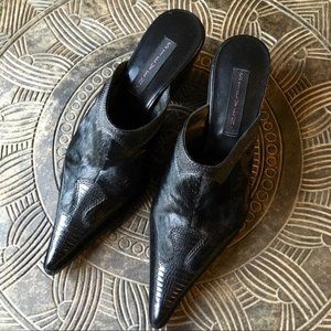 STEVEN BY STEVEN MADDEN Leather Pointed Mules 8